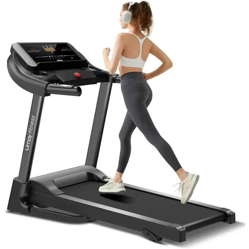 Home Folding 3 Level Incline Treadmill with Pulse