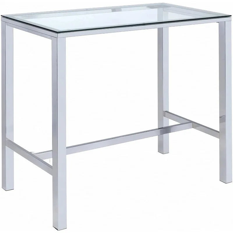 Home Furnishings Tolbert Bar Tables with Glass Top