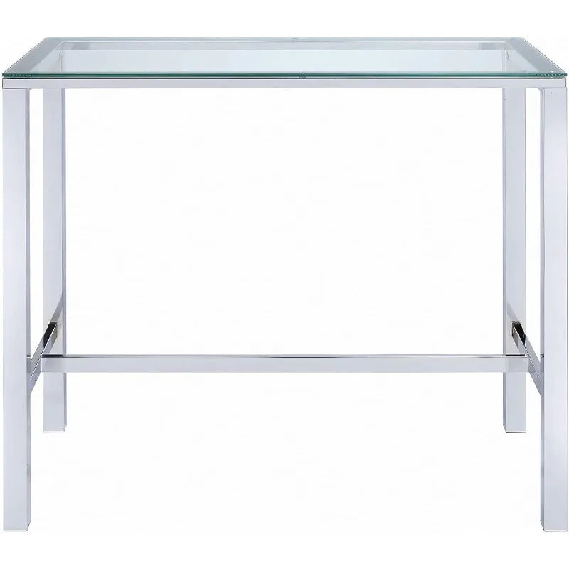 Home Furnishings Tolbert Bar Tables with Glass Top
