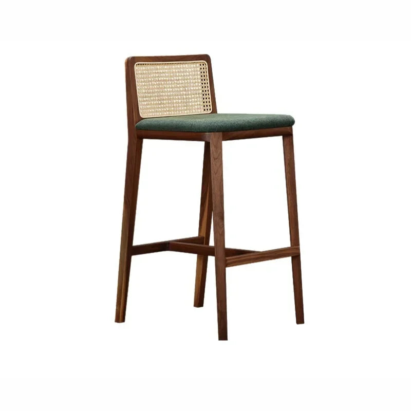 Home Living Room High-end Solid Wood Bar Chair