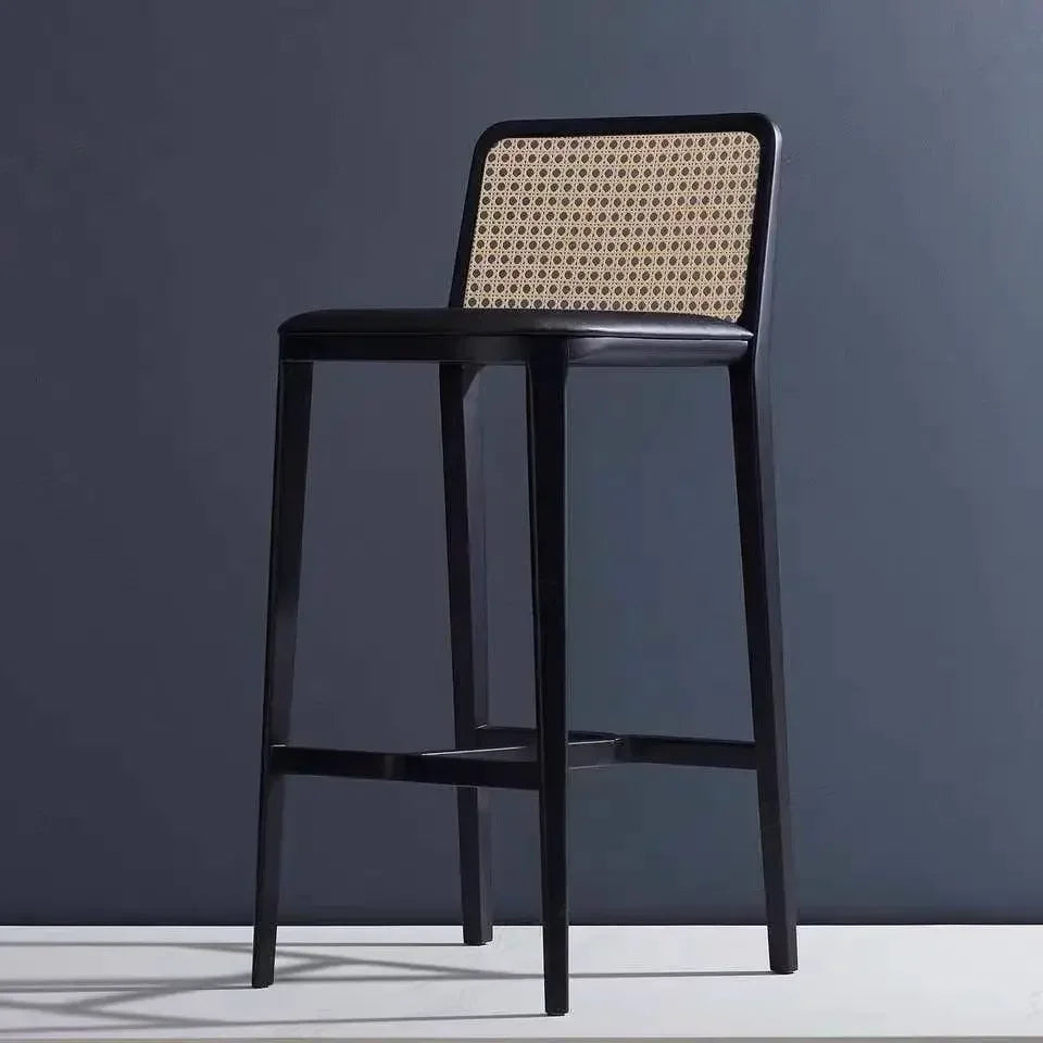 Home Living Room High-end Solid Wood Bar Chair