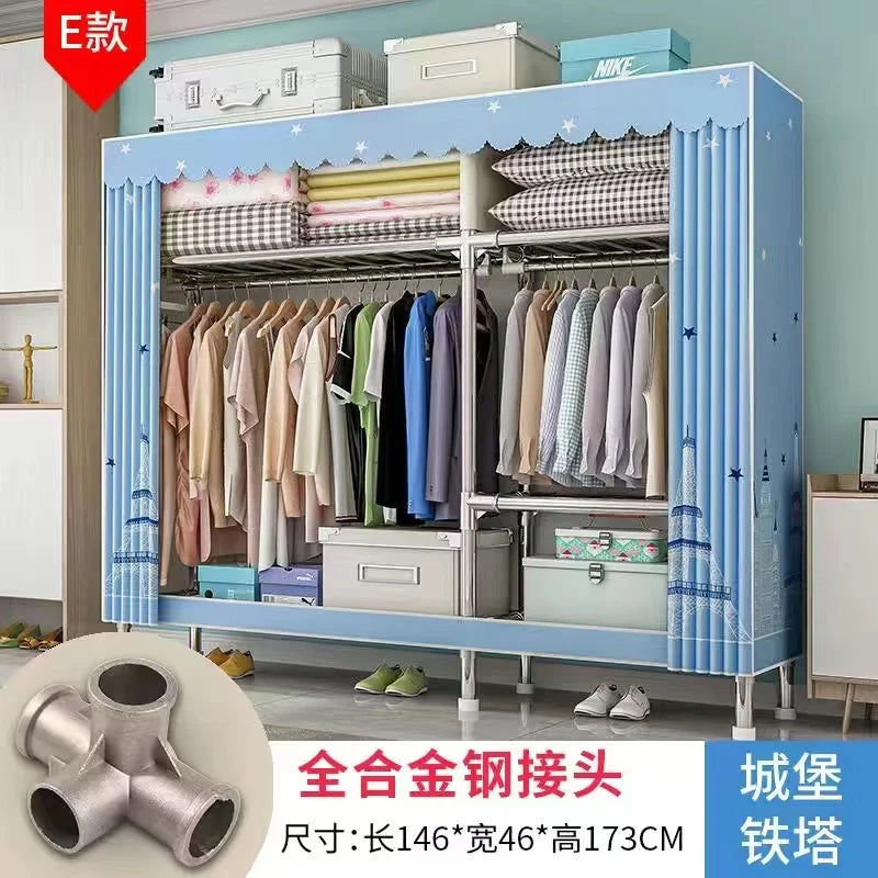 Home Rental Room Bedroom Assembly Hanging Clothes Storage