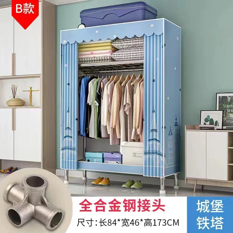 Home Rental Room Bedroom Assembly Hanging Clothes Storage
