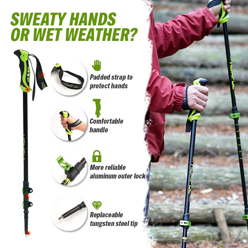 Homful/Hitorhike for Nordic walking sticks camping hiking Ultralight