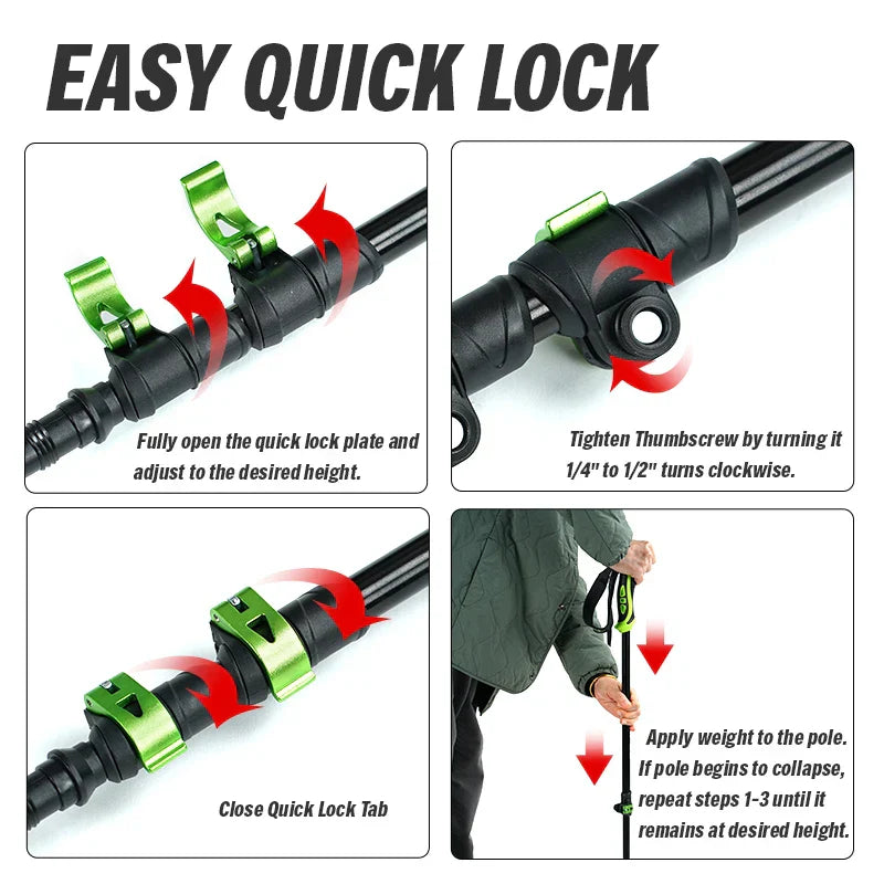 Homful/Hitorhike for Nordic walking sticks camping hiking Ultralight