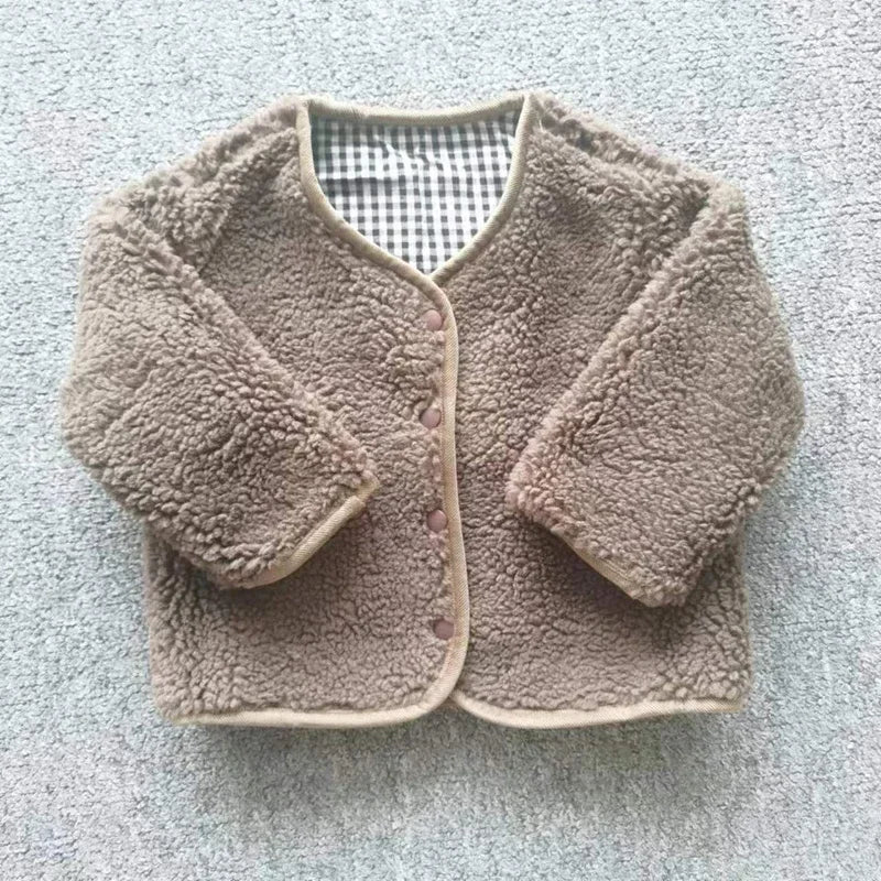 HoneyCherry Autumn and Winter New Warm Jacket Children