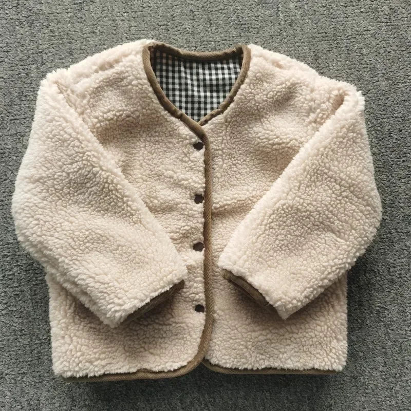 HoneyCherry Autumn and Winter New Warm Jacket Children