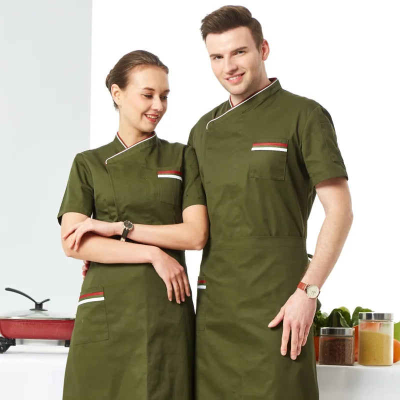 Hotel Overalls Summer Breathable Restaurant Western Food Kitchen