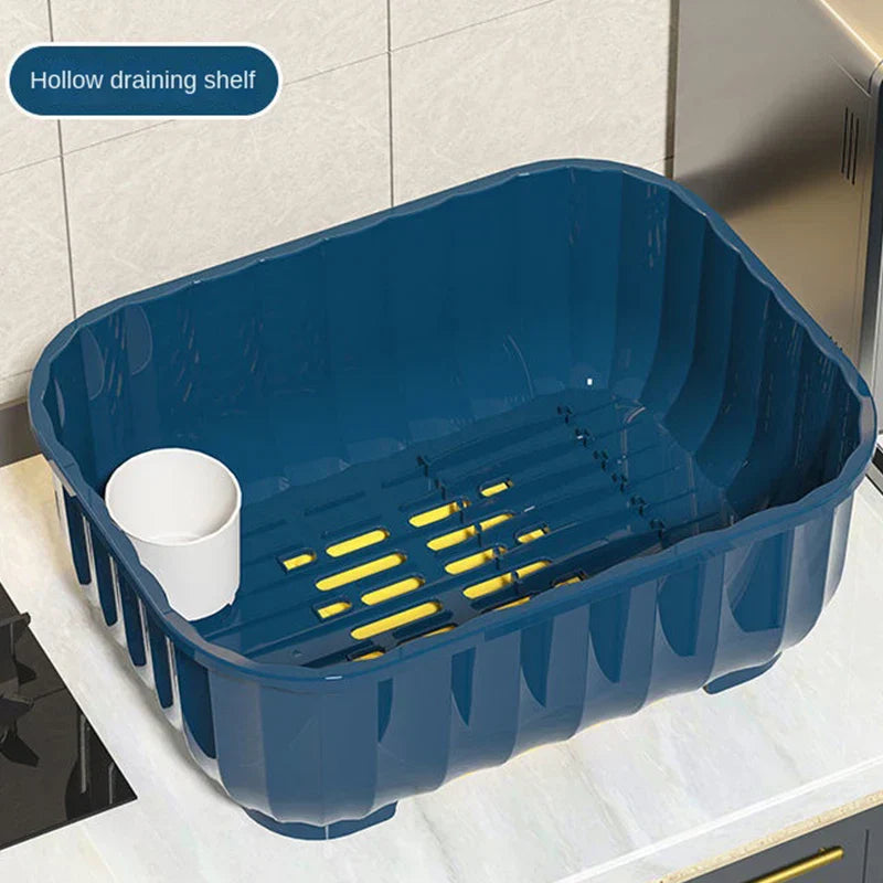 Household Kitchen Cutlery Storage Box Shelf Dishes Cup