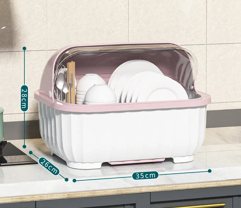 Household Kitchen Cutlery Storage Box Shelf Dishes Cup