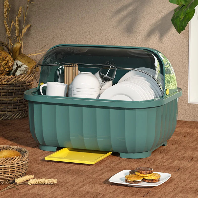 Household Kitchen Cutlery Storage Box Shelf Dishes Cup