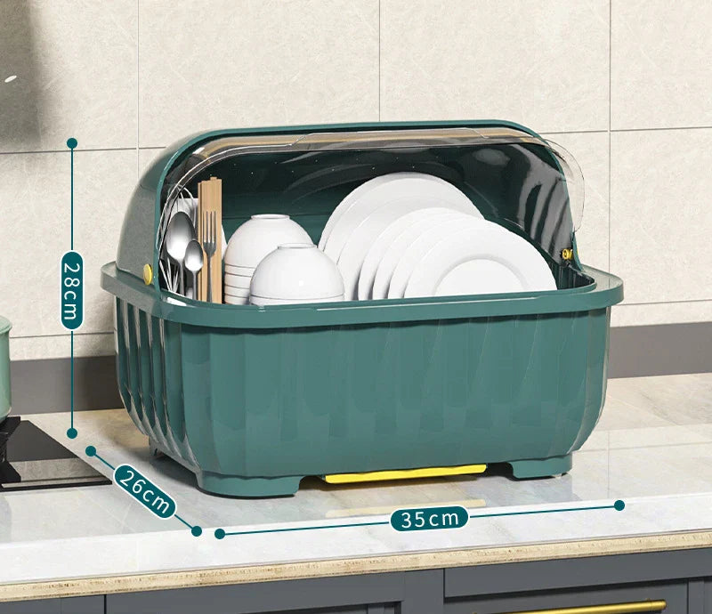 Household Kitchen Cutlery Storage Box Shelf Dishes Cup