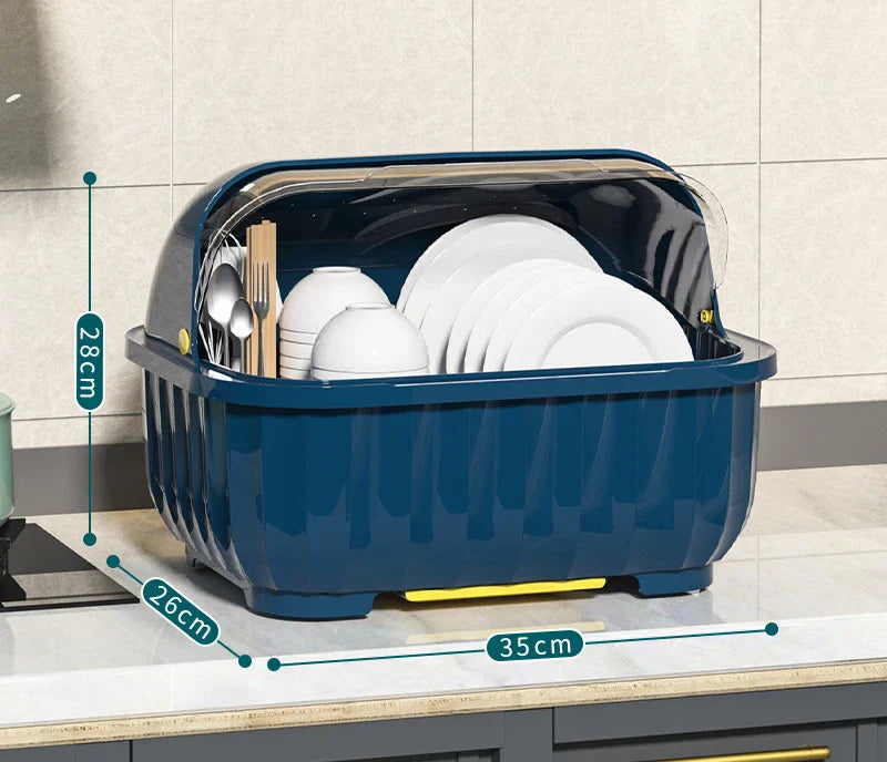 Household Kitchen Cutlery Storage Box Shelf Dishes Cup