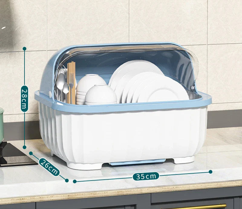 Household Kitchen Cutlery Storage Box Shelf Dishes Cup