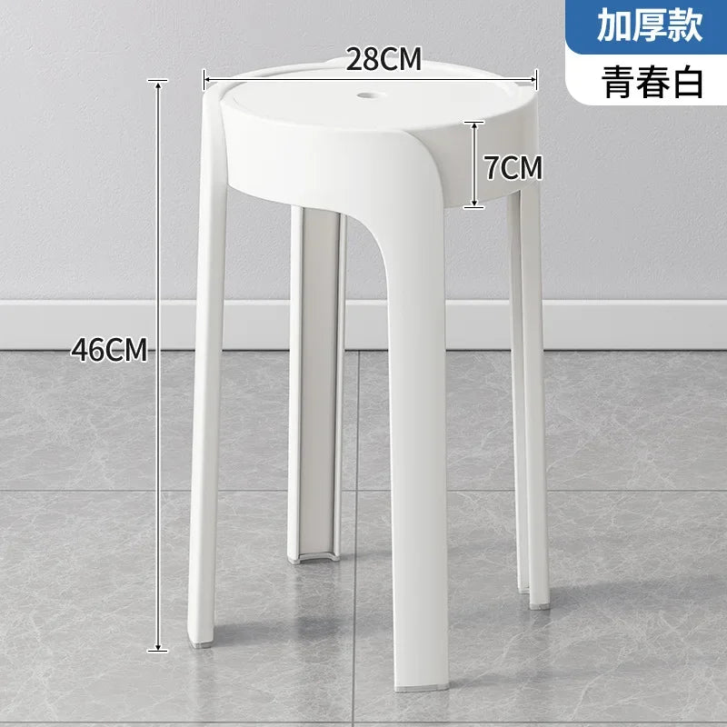 Household Portable Stackable Round Stool Simple Modern Windmill