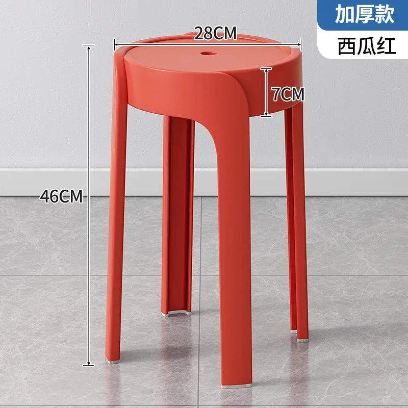 Household Portable Stackable Round Stool Simple Modern Windmill