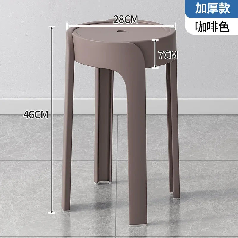 Household Portable Stackable Round Stool Simple Modern Windmill