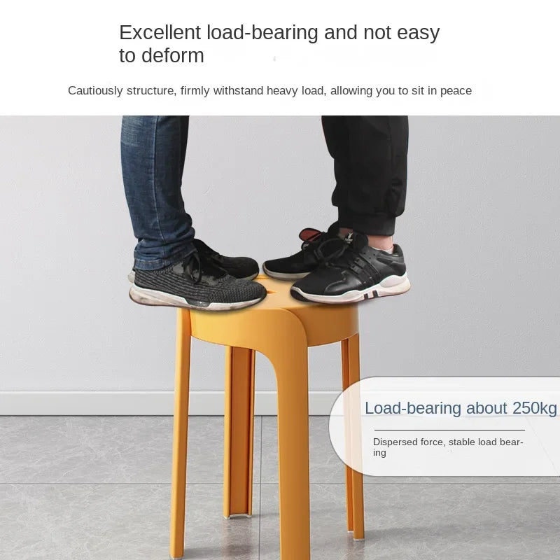 Household Portable Stackable Round Stool Simple Modern Windmill