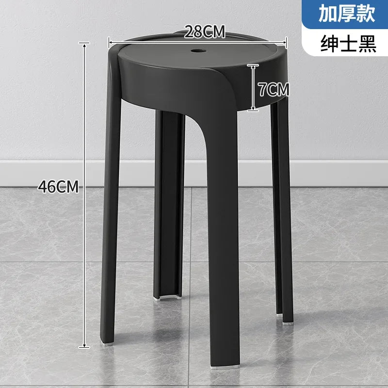 Household Portable Stackable Round Stool Simple Modern Windmill