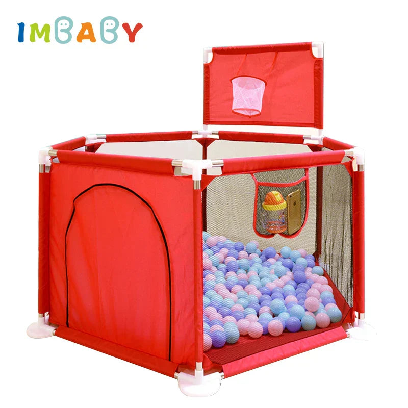 IMBABY Baby Playpen Balls Pool Playpen Children Basketball