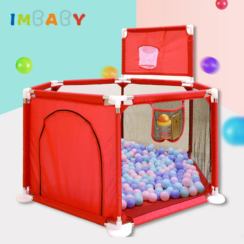 IMBABY Baby Playpen Balls Pool Playpen Children Basketball
