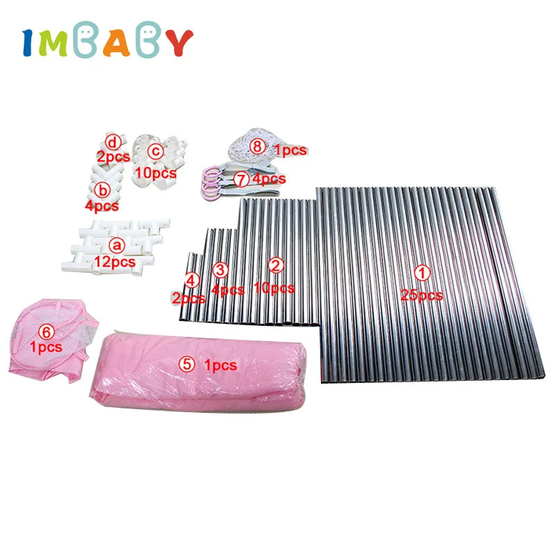 IMBABY Baby Playpen Single Door Baby Playground Basketball