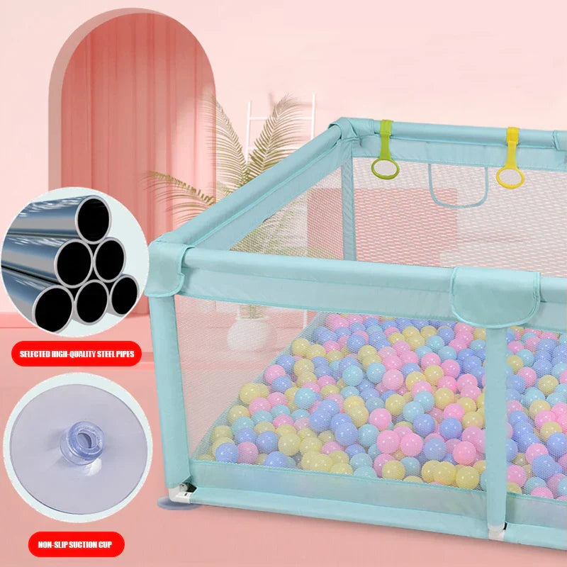 IMBABY Playpen Children Pull rings Free Kids Fence