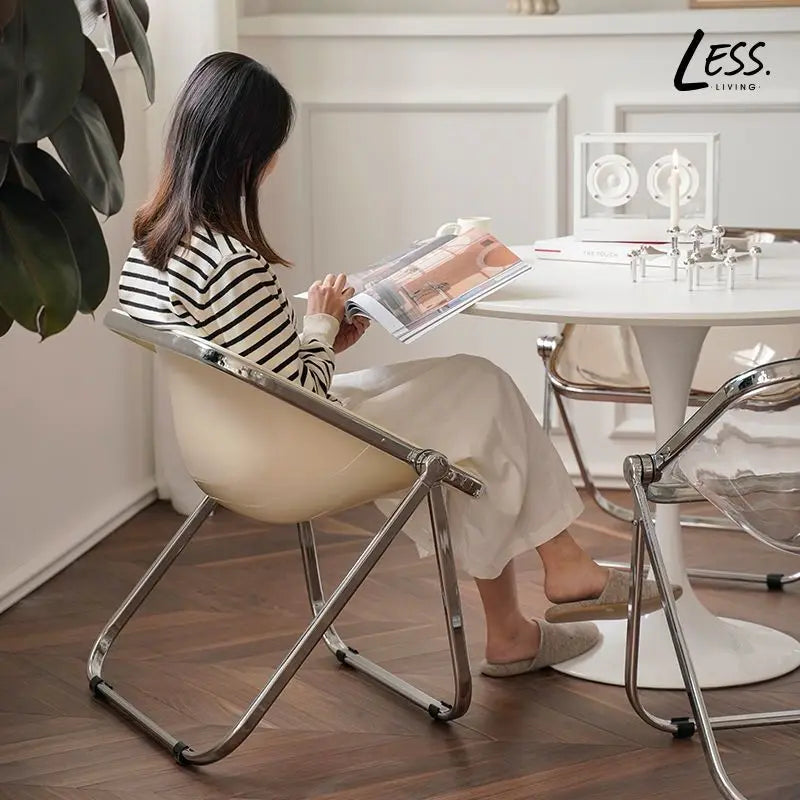 INS Style Folding Chair Korean Simple Creative Acrylic