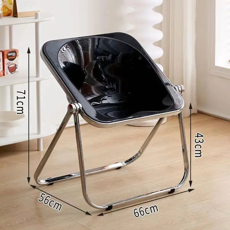 INS Style Folding Chair Korean Simple Creative Acrylic