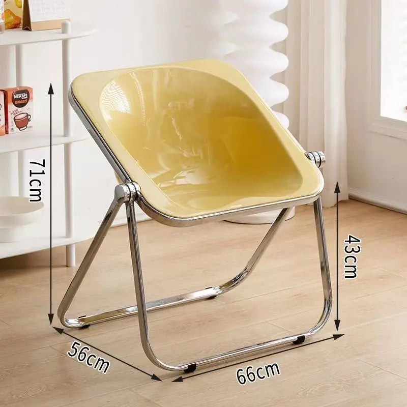 INS Style Folding Chair Korean Simple Creative Acrylic