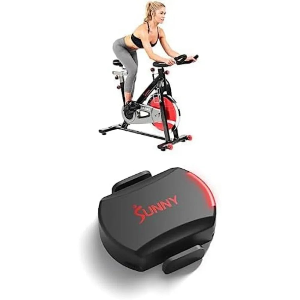 Indoor Cycling Exercise Bike with Heavy-Duty 49 LB