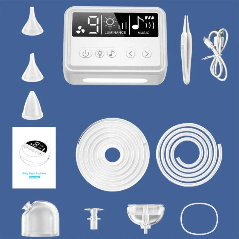 Infant Nose Vacuum 9-Level Power Adjustable 65Kpa Suction