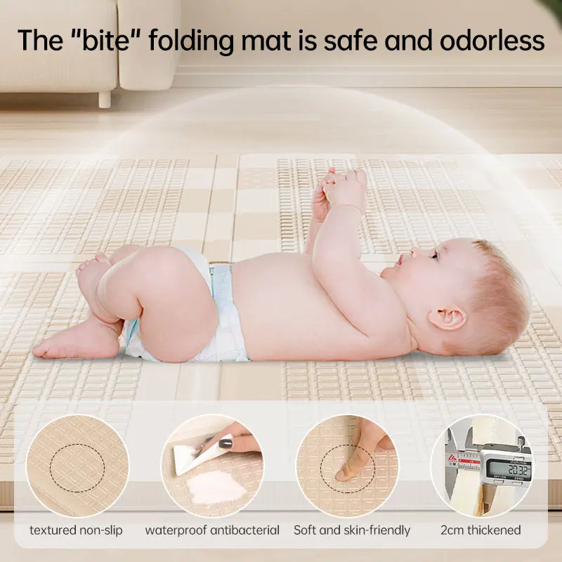 Infant Shining 2cm Foldable Baby Play Mat Cartoon