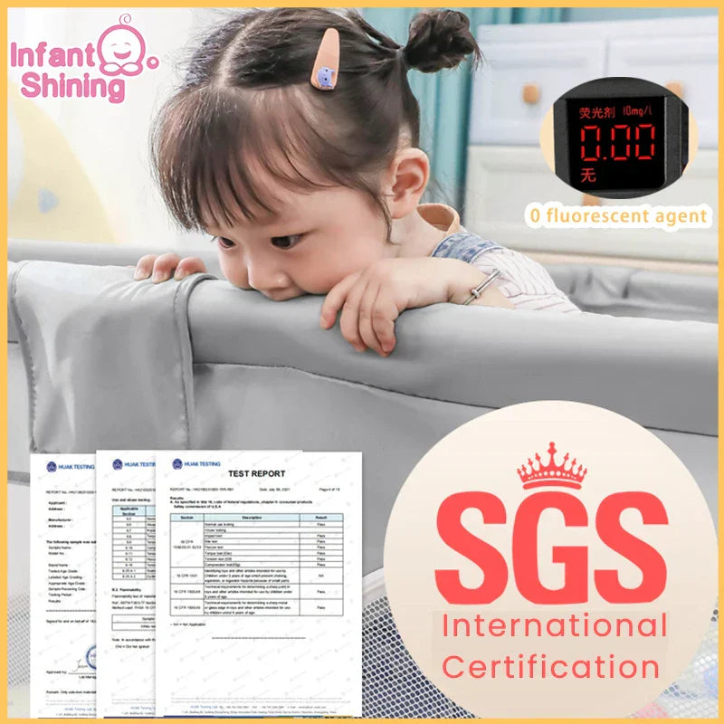 Infant Shining Children Playpen Protector Baby Safety Barrier