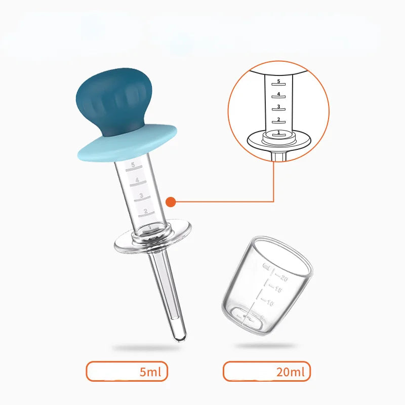 Infant Syringe Nipple with Scale Baby Squeeze Medicine