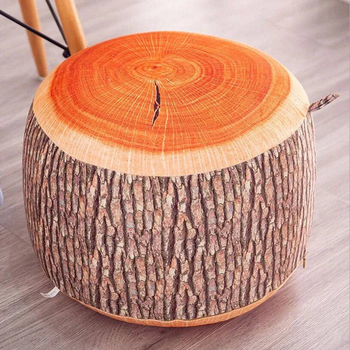 Inflatable Stool Thicken Cotton Cover Cartoon Plush 3D