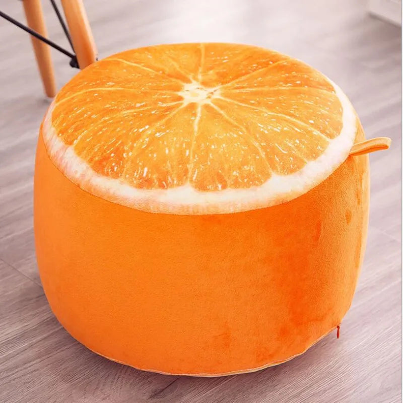 Inflatable Stool Thicken Cotton Cover Cartoon Plush 3D