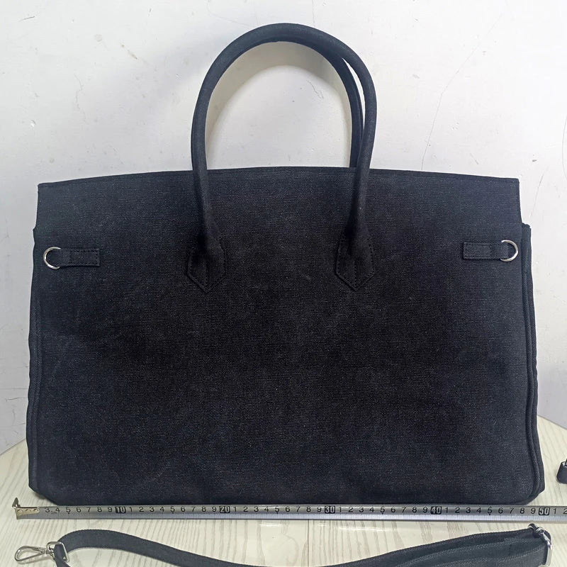 Ins Famous Fashion Women Bags Canvas Patchwork Embroidery