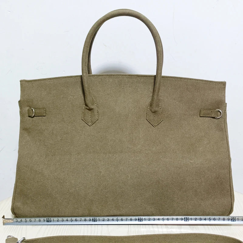 Ins Famous Fashion Women Bags Canvas Patchwork Embroidery