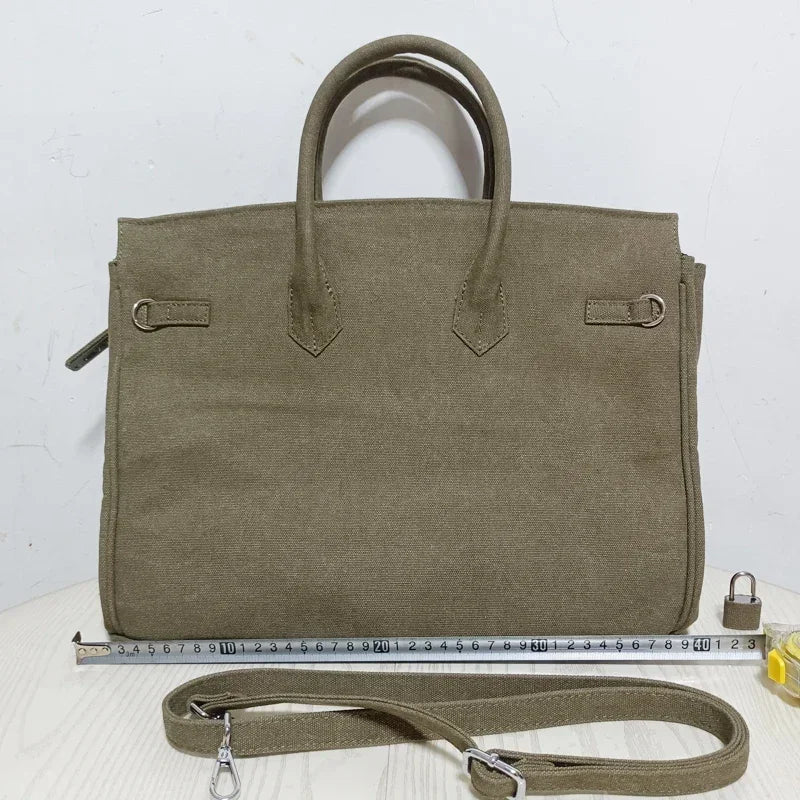 Ins Famous Fashion Women Bags Canvas Patchwork Embroidery