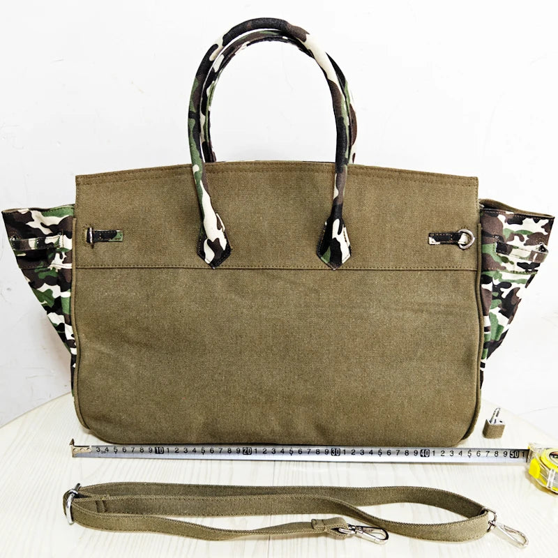 Ins Famous Fashion Women Bags Canvas Patchwork Embroidery