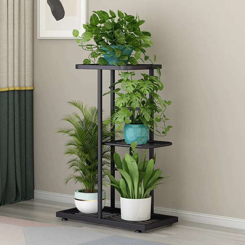 Iron Shelves For Plant Multi-Storey Floor-To-Ceiling Balcony Pot