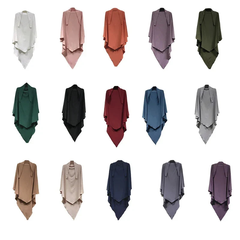 Islamic Prayer Hijab Khimar Muslim Women Niqab Ramadan