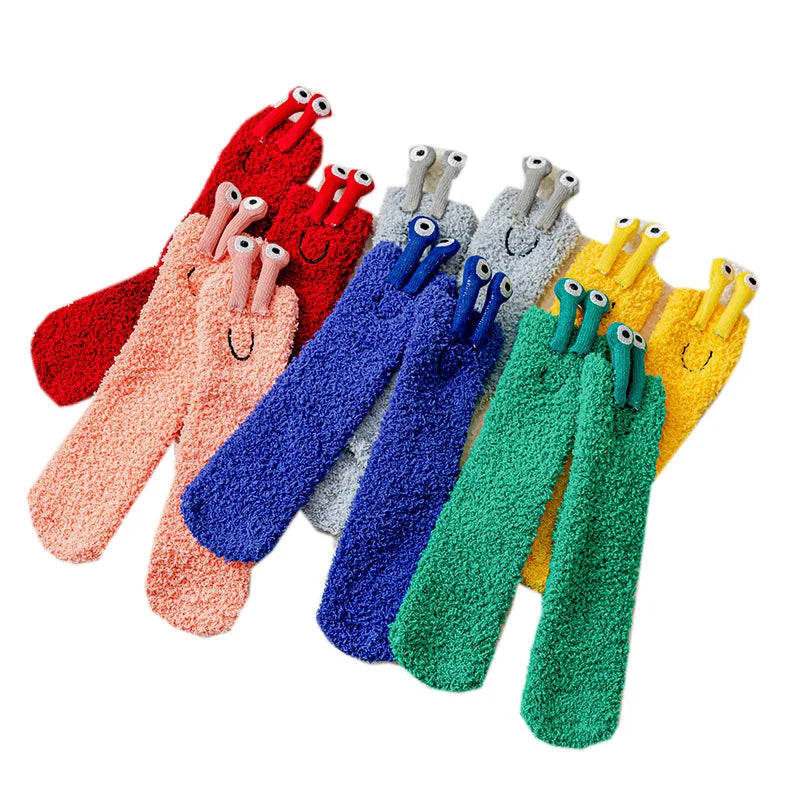 JIAYAN Winter Socks For Girls Cotton Knee High
