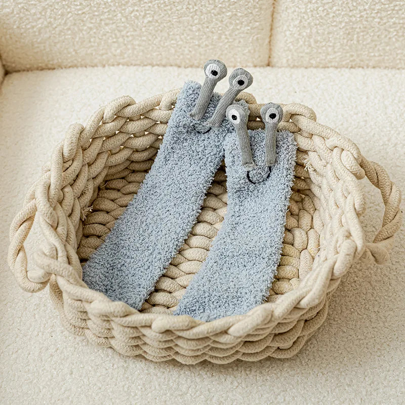 JIAYAN Winter Socks For Girls Cotton Knee High