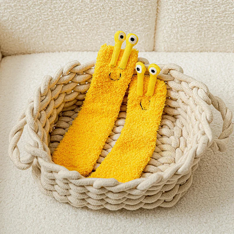 JIAYAN Winter Socks For Girls Cotton Knee High