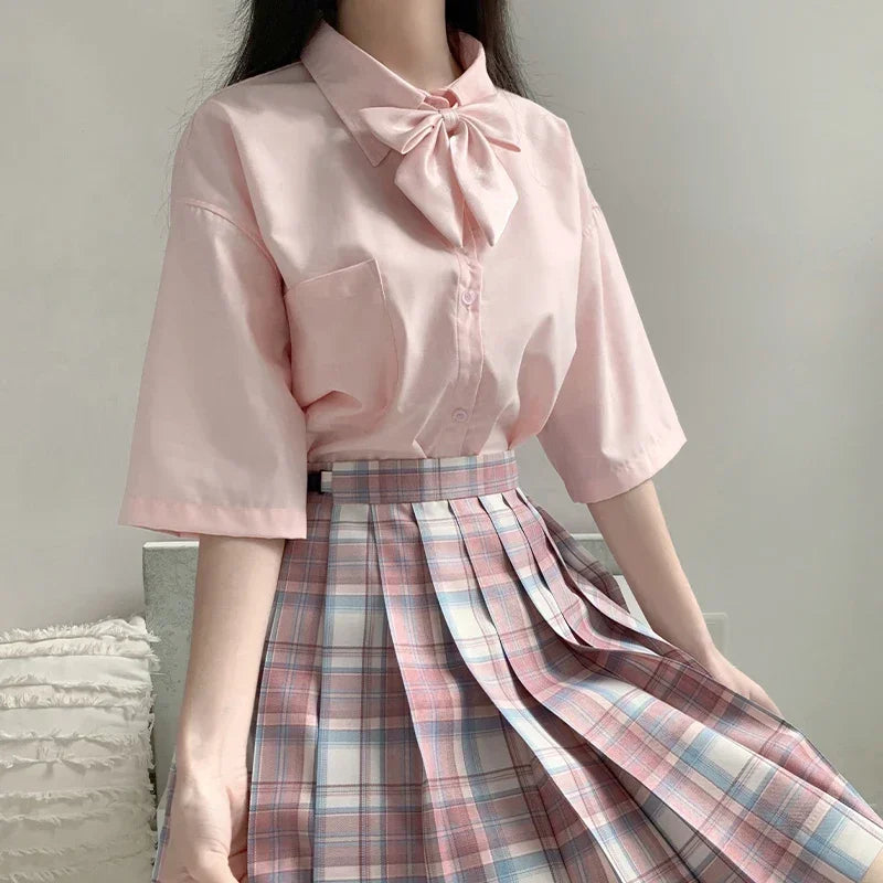 Japanese Jk Uniform Top Student Girls Shirt Women