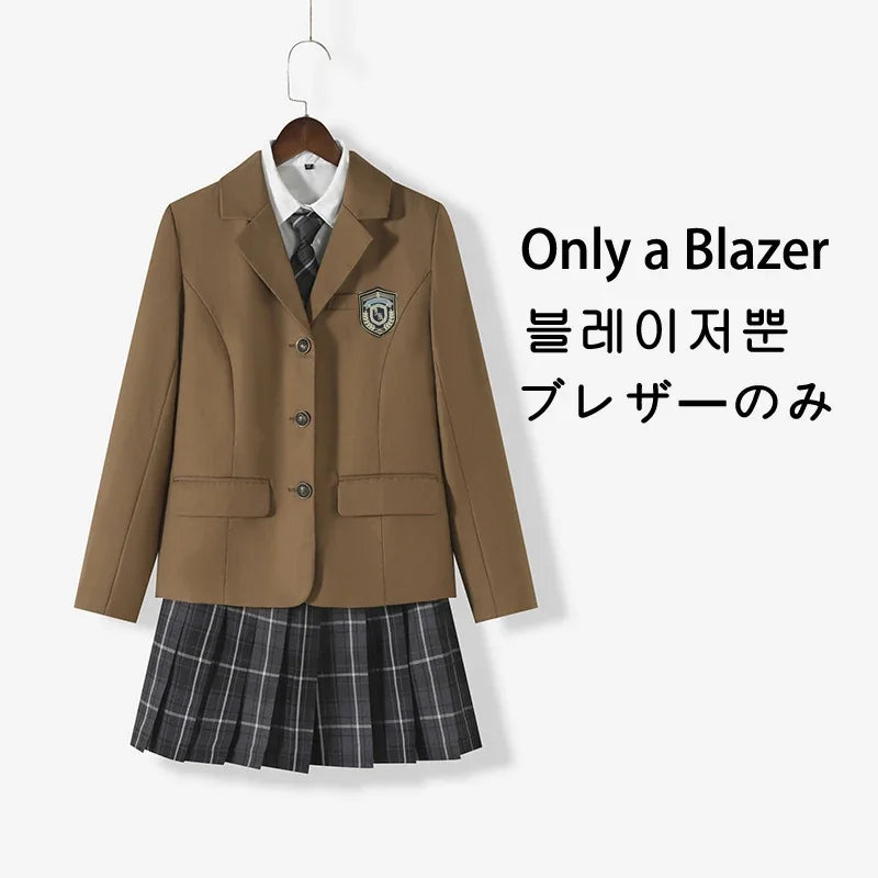 Japanese School Uniforms for Girl AutumnWinter Multicolor Long