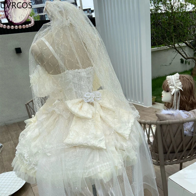 Japanese Sweets Lolita Jsk Dresses Kawaii Women Vintage