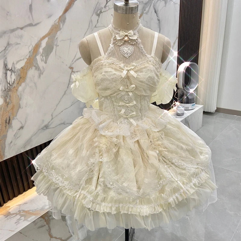 Japanese Sweets Lolita Jsk Dresses Kawaii Women Vintage